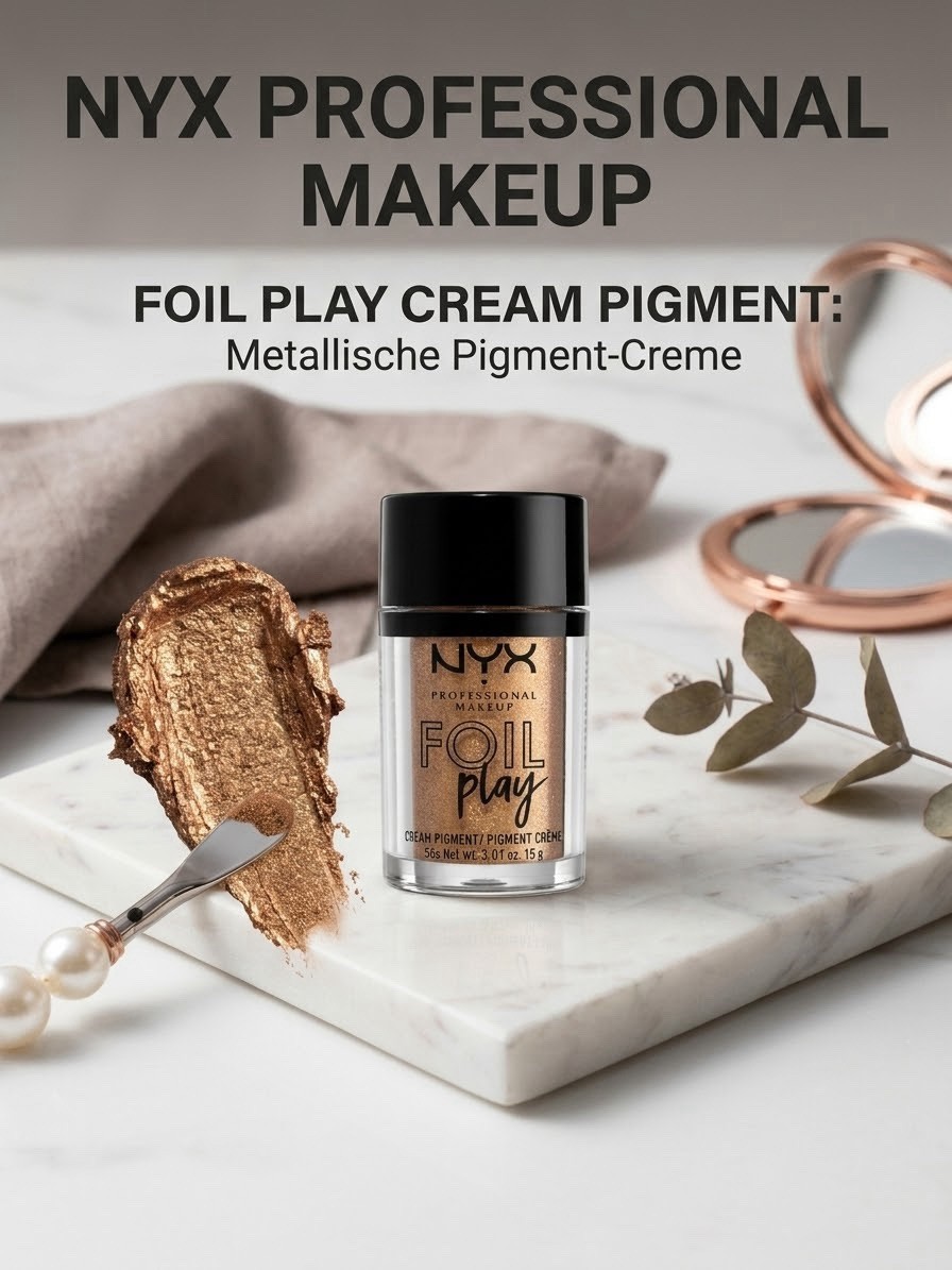 [eBay] NYX Foil Play Cream Pigment – Metallische Pigment-Creme Lidschatten Gold Bronze