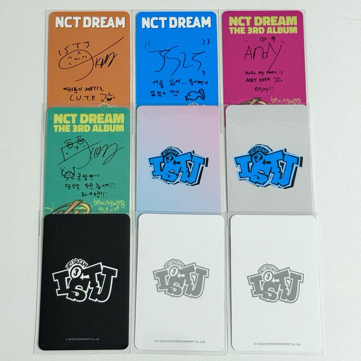 NCT DREAM JISUNG ISTJ OFFICIAL PHOTOCARD EVERLINE WITHMUU KTOWN4U
