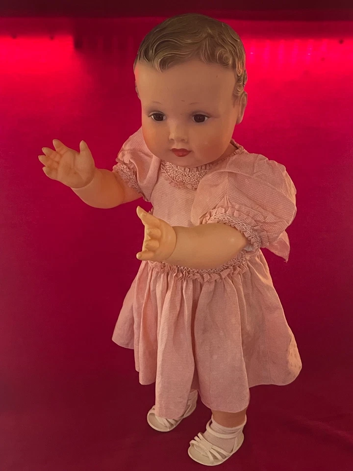 Ancien poupon Nani de Convert en celluloïd  60 cm 1936 - Photo 4/4