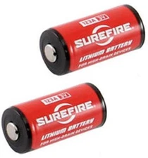 SureFire 123A SF123A CR123A Lithium 3V 3 VOLT Batteries (2 Pack) 