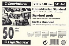 Lighthouse Cardboard Approval Cards 5 Strips 15mm Stamp Display & Storage New