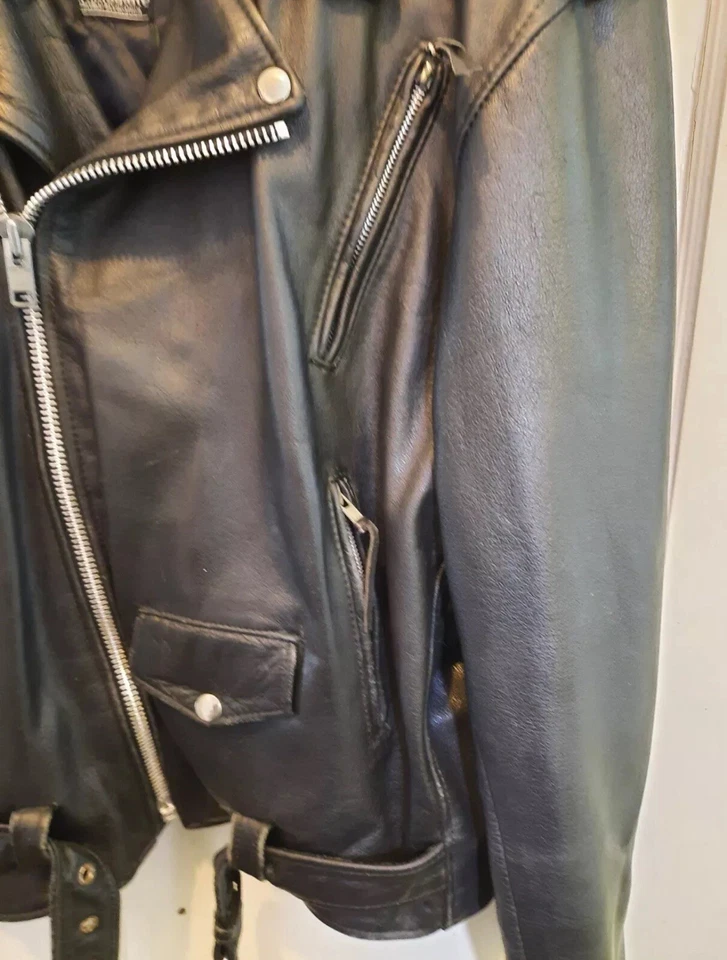 Chaqueta de cuero para motociclista Unik Premium talla 44 forro extraíble resistente Foto 4 de 4