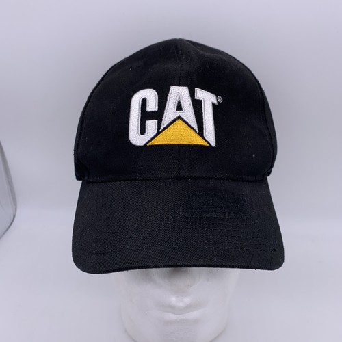 BLACK CAT Caterpillar Snapback Cappello Berretto Logo grande | eBay