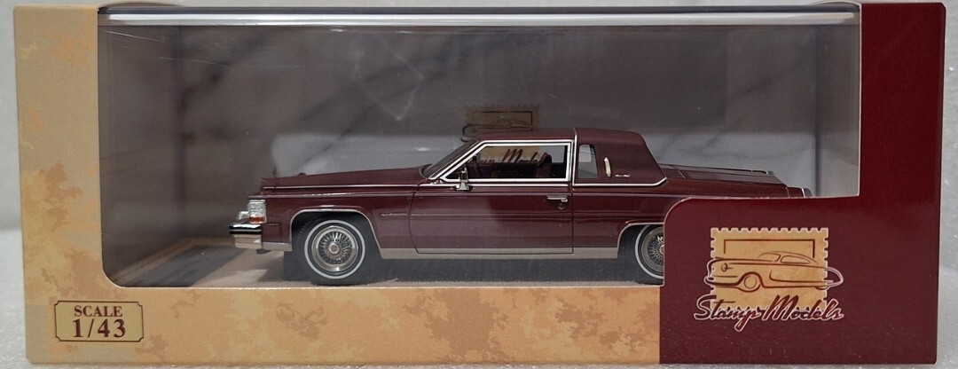 Cadillac Fleetwood Brougham Coupe 1984 Red 1:43 Stamp Models