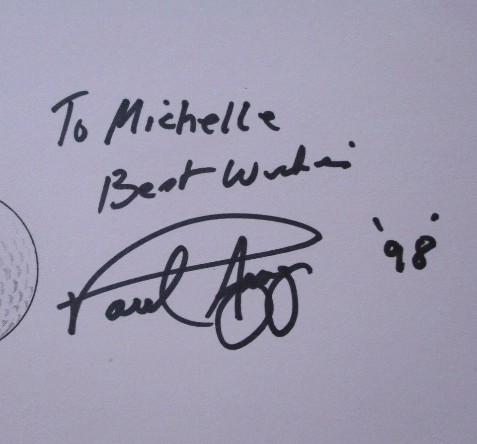 Paul Azinger Signed Autograph Golf Index Card Signature PGA Tour Player Champion - Image 2 of 4
