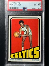 1972-73 Topps #131 Don Chaney PSA 6 Basketball Boston Celtics ￼
