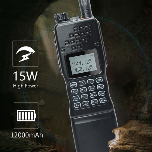 Baofeng Ar-152 Uhf/Vhf Walkies Talkie Set radio prosciutto bidirezionale lungo raggio 12000 mah - Foto 3 di 12