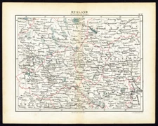 Antique Map-RUSSIA-MOSKOW-NOVGOROD-Jacob Kuyper-1880