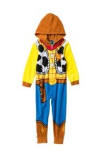 Disney Toy Story 4 Big Boy's 10 1 Pc Costume Pajama Woody Blanket Sleeper