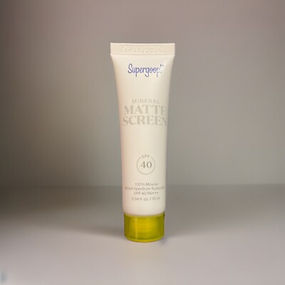 Supergoop! Mineral Matte Broad Spectrum Screen Sunscreen SPF 40  Travel Size