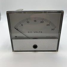 Triplett Model 320-G 0- 30 DC Volts Panel Meter Made in USA Great Condition
