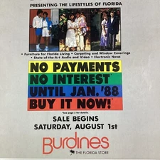 Florida Catalog Miami Burdines 1987 Home Design Beachcore Electronics Sony Bose
