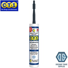 CT1 Adhesive & Waterproof Sealant 290ml Metal Wood Plastic Glass Concrete Tiles