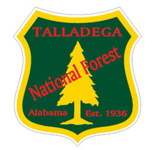 7" talladega national forest bumper sticker decal usa made