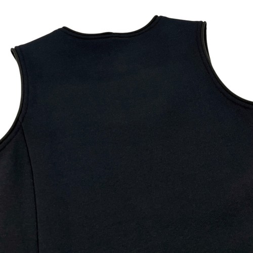 CHANEL Sport Vintage 09P CC Mark Dress One-piece #36 Sleeveless Black Cotton - Picture 10 of 12