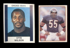 1983 & 1988 Topps Panini OTIS WILSON Chicago Bears 2-Card Sticker Lot Rookie
