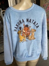 Vintage Disney Plush Long Sleeve Lion King Hakuna Matata Sz Med xcr
