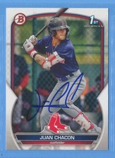 JUAN CHACON Signed/Autographed 2023 1st Bowman Card Paper #BP-105 w/COA a
