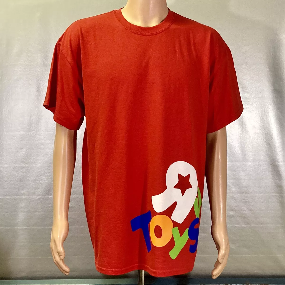 Toys R US Employee Guru For Play Stuff GPS Red Work T Shirt XL