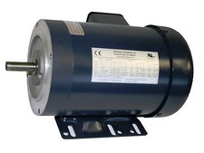 AC MOTOR, 1/3HP, 1725RPM, 3PH, 206-230V/460V, 56C/TEFC, WITH BASE