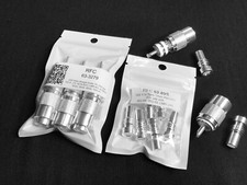 6 All Silver Teflon  PL-259 Connectors  6 Silver Reducers RG-8X RG-59 LMR-240