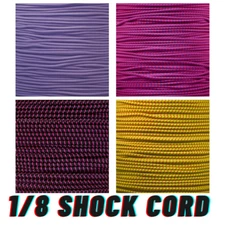 Paracord Planet 1/8 Inch 50 Foot Nylon Shock Cord Multiple Colors MADE IN USA