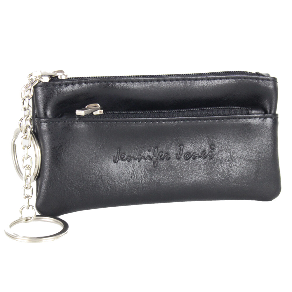 Leder Schlüsseltasche Mit 2 Schlüsselringen - Büffelleder Etui 11x7,5cm