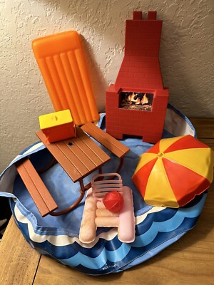 Vintage Sears Exclusive 1980s Arco Barbie Doll BBQ Party Pool