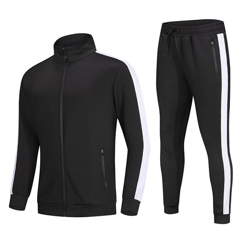 Men Tracksuit Outfit 2-Piece Set Long Sleeve Jacket and Pants Set - Bild 3 von 13