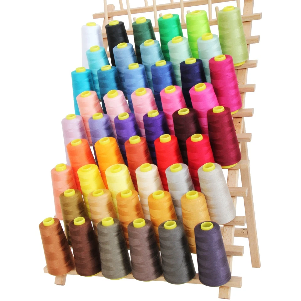 4 BIG CONES SERGER OVERLOCK THREAD SEWING THREADART - 50 COLORS - 2750 YD CONES - Image 3 of 4
