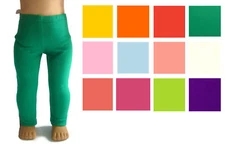Handmade Color Choice Leggings compatible with 18" American Girl Doll Clothes