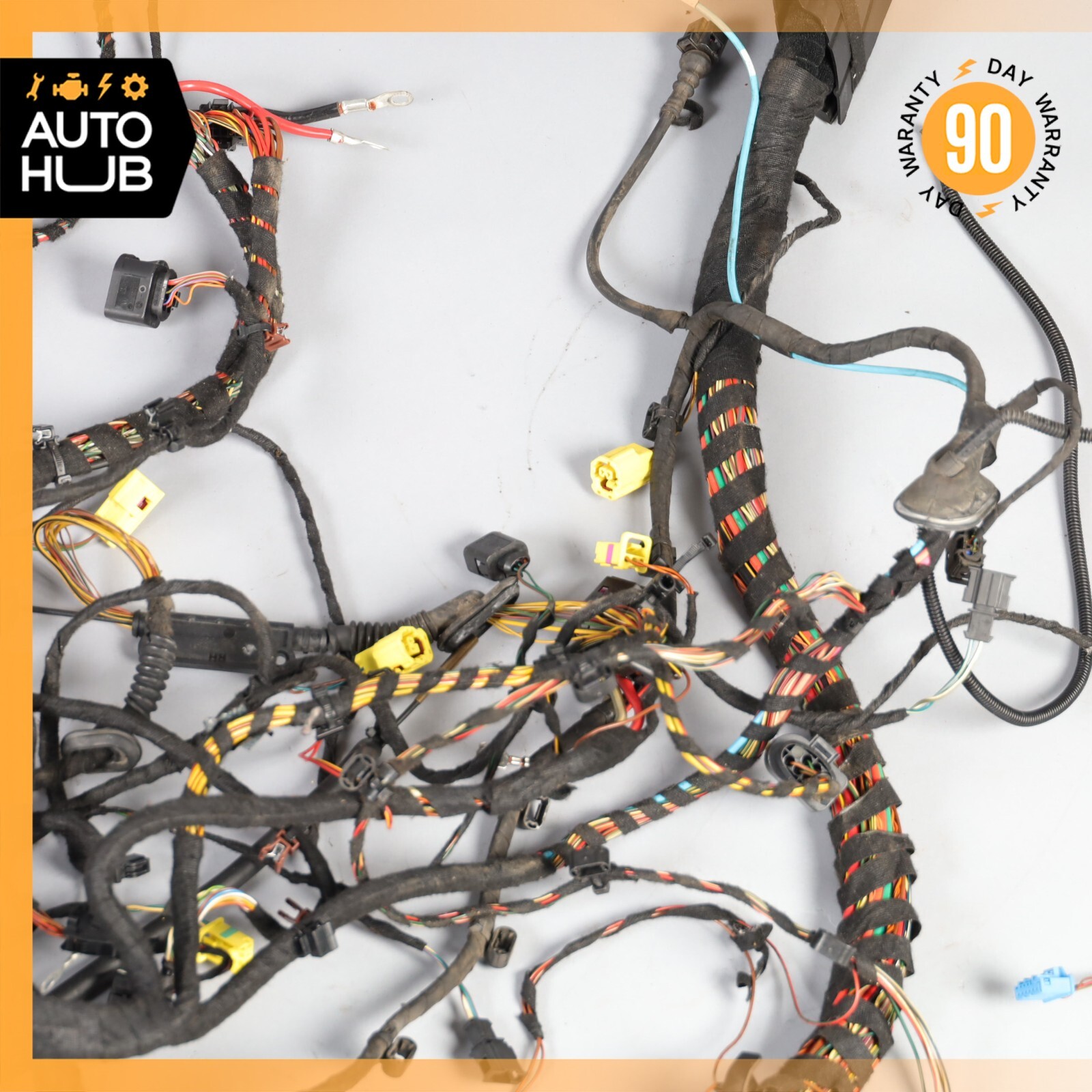 2007 Bentley Continental GT Coupe Rear Relay Fuse Box Wiring Harness Cut OEM