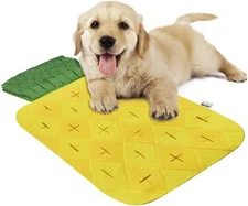 28x17 Inches Snuffle Mat Pineapple Design for Dogs Pets Smell Training Skills