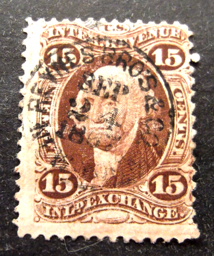 US-1862/1871-15c Inland Exchange-Used