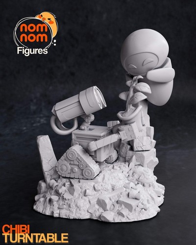Chibi Robot Love Story | Resin Garage Kit Figure Movie Fan Art | Nomnom Figures - Picture 6 of 8