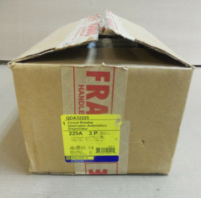 New Square D QD QDA QDA32225 3 Pole 225 Amp 240V I-Line Circuit Breaker