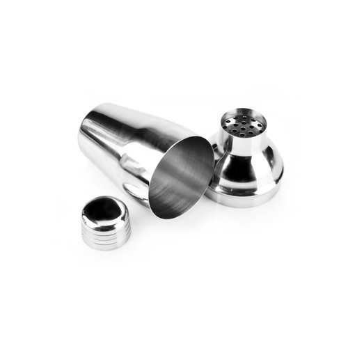 Sale 5Pcs 350ml Stainless Steel Cocktail Shaker Jigger Strainer Straw Xmas Gift - Foto 6 di 10