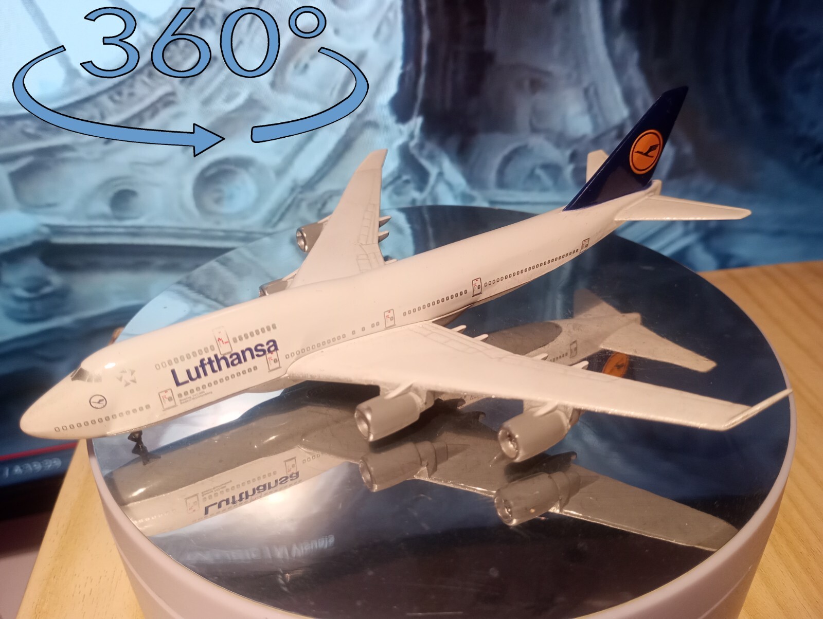Herpa Lufthansa Boeing 747-8 D-ABYN – Top Zustand, Räder fehlen