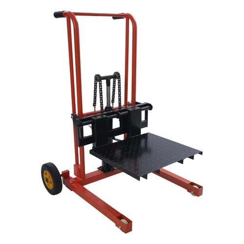 Hydraulic Material Lift 450lbs Winch Stacker Adjustable Pallet Dolly Lift 6-80cm - Picture 12 of 16