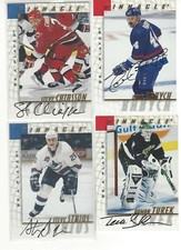 1997-98 Be A Player Autographs #161 Steve Staios Signed Vancouver Canucks 