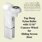 Top Hung Nylon Roller Assembly with 11/16" Wheel for Sliding Screen Door
