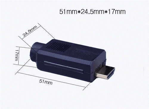 HDMI Male 19P Plug Breakout Terminals Solderless Connector With Black Cover - Picture 4 of 5