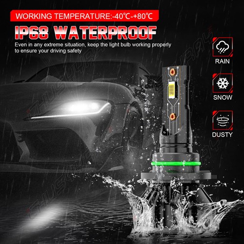 For Toyota Camry 2000-2006 9006 led Headlight Kit Bulbs Low Beam White Light 2x - Picture 6 of 13