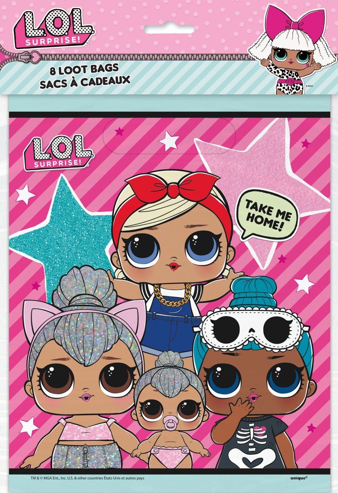 LOL Surprise Happy Birthday tableware plates napkins Cups Balloons