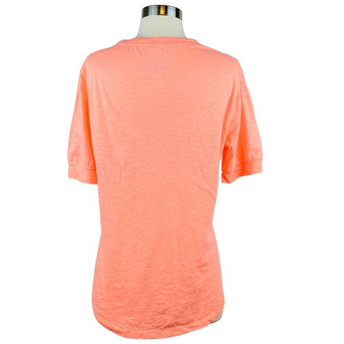 NO BOUNDARIES Damen Neon Orange Taschen T-Shirt Top Gr. 19 XX-Large - Bild 2 von 3