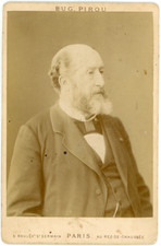 E Pirou, France, Poète Émile Augier, ca.1885, vintage albumen print vintage albu