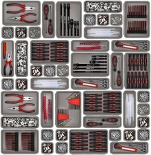 NEW 45pc Toolbox Organizer Tray Divider Set Toolbox Desk Drawer Organizer Garage