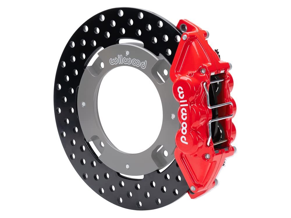 Wilwood 140-16629-DR Rear Brake Kit Red Drilled 2017-2023