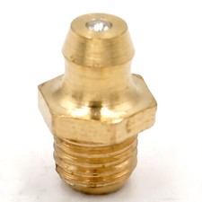 10pcs M8 x 1mm Metric Male Brass Grease Zerk Nipple Fitting For Grease Gun