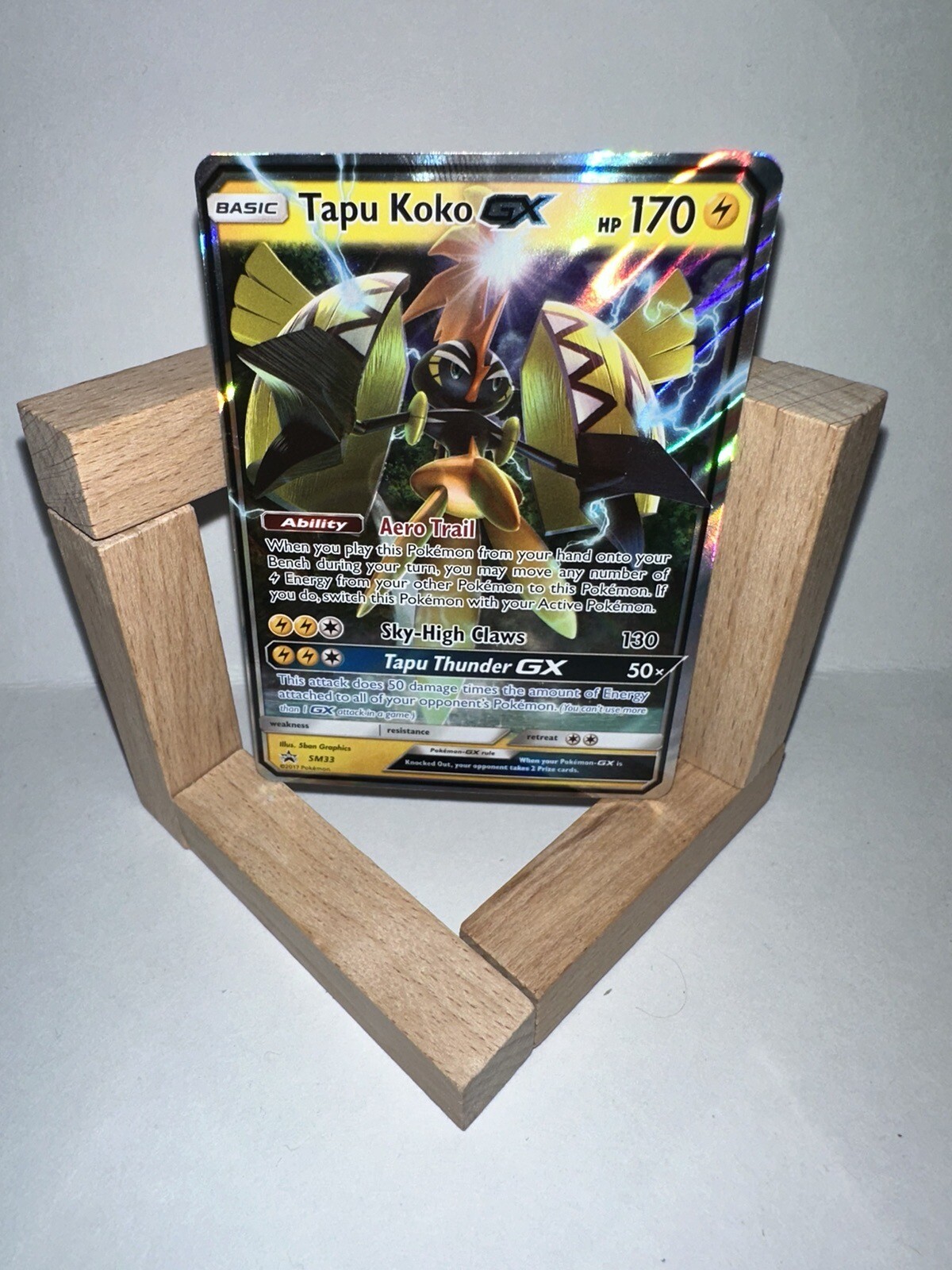 Tapu Koko GX SM33 Pokemon TCG Black Star Promo NM Mint Holo Ultra Rare eBay